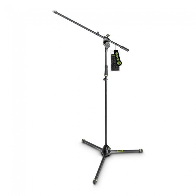 Gravity GMS4321B, Pie de micrófono con trípode y brazo jirafa de 2 punto  de ajuste, Xpro