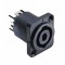 SWITCHCRAFT HPCP41F | Conector para chasis SPEAK ON 4 polos rectangular