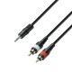 Adam hall K3YWCC0300 | Cable de Audio de Minijack 3,5 mm estéreo a 2 RCA macho 3 m