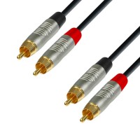 ADAM HALL K4TCC0150 | Cable de Audio REAN de 2 RCA macho a 2 RCA macho 1,5 m