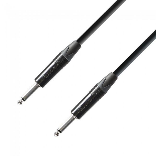 ADAM HALL K5IPP0900 | Cable de Instrumento Neutrik de Jack 6,3 mm Mono a Jack 6,3 mm Mono 9 Mt