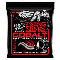 ERNIE BALL P02730 | Cuerdas para Guitarra Eléctrica de 7 Cuerdas Skinny Top Heavy Bottom Slinky Cobalt Calibres 10-62