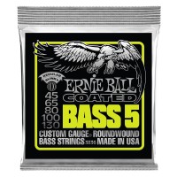 ERNIE BALL P03836 | Cuerdas de Bajo Eléctrico Bass 5 Slinky Coated Calibres 45-130
