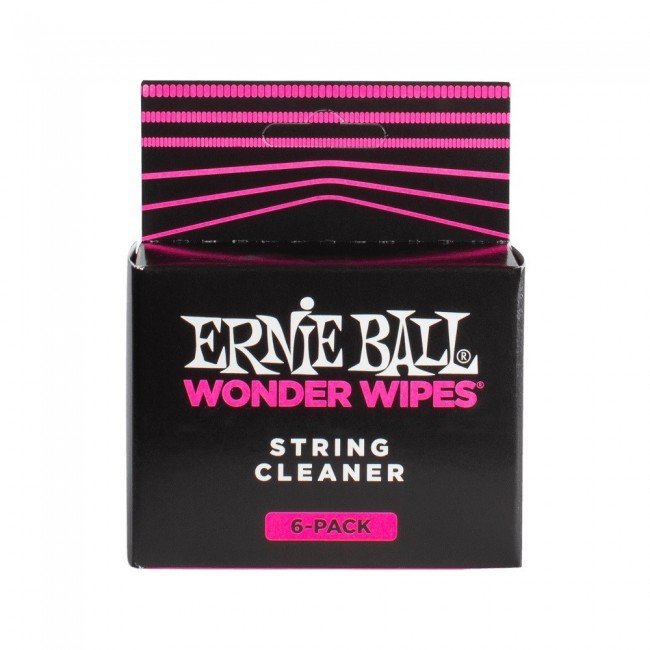 ERNIE BALL P04277 | Paquete de 6 Paños para Limpiar Cuerdas
