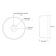 Penn Elcom F1686 | Pata de Goma Grande con Arandela de Acero DE 40mm x 15.5mm