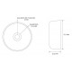 Penn Elcom F1694 | Pata de Goma Pequeña para Maletines de 17.5mm x 10mm