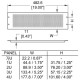 PENN ELCOM R1286-3UVK | Panel de ventilación de 3U de rack
